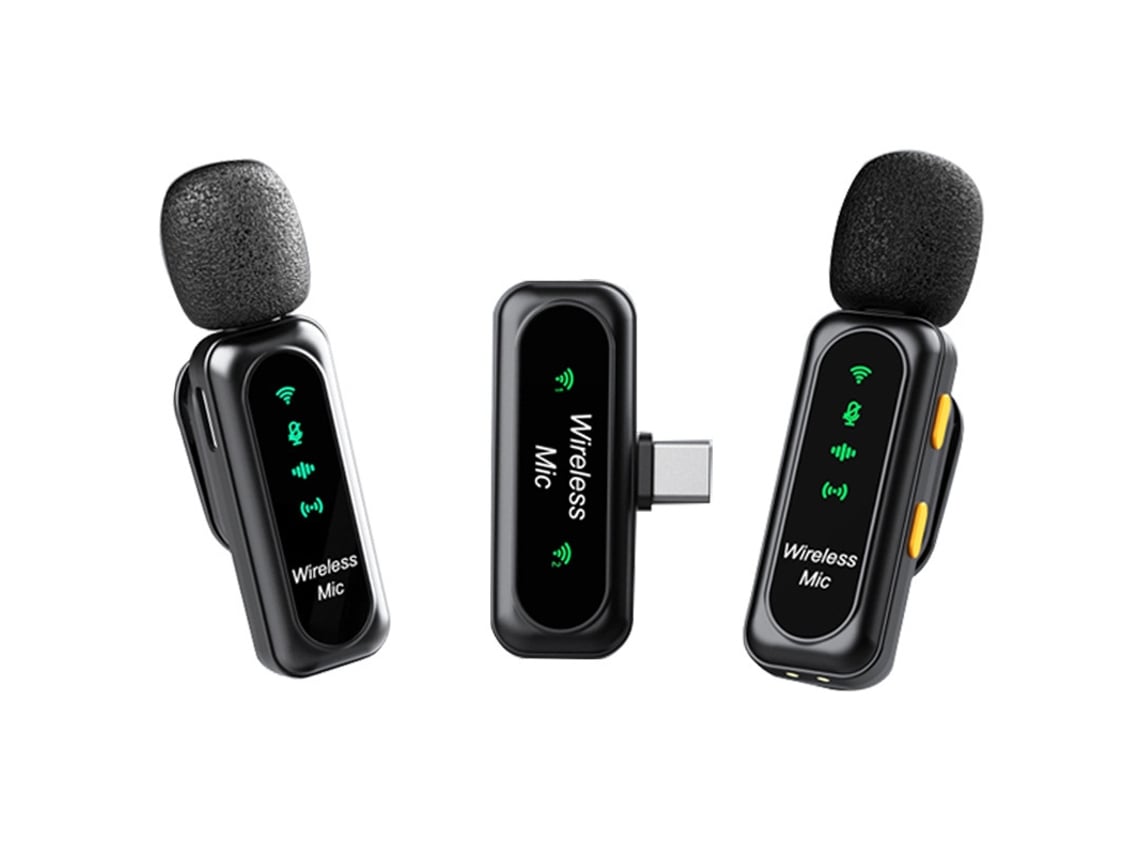 Micrófonos De Solapa Inalámbricos Chrui Micrófono Dual K7 (tipo C)