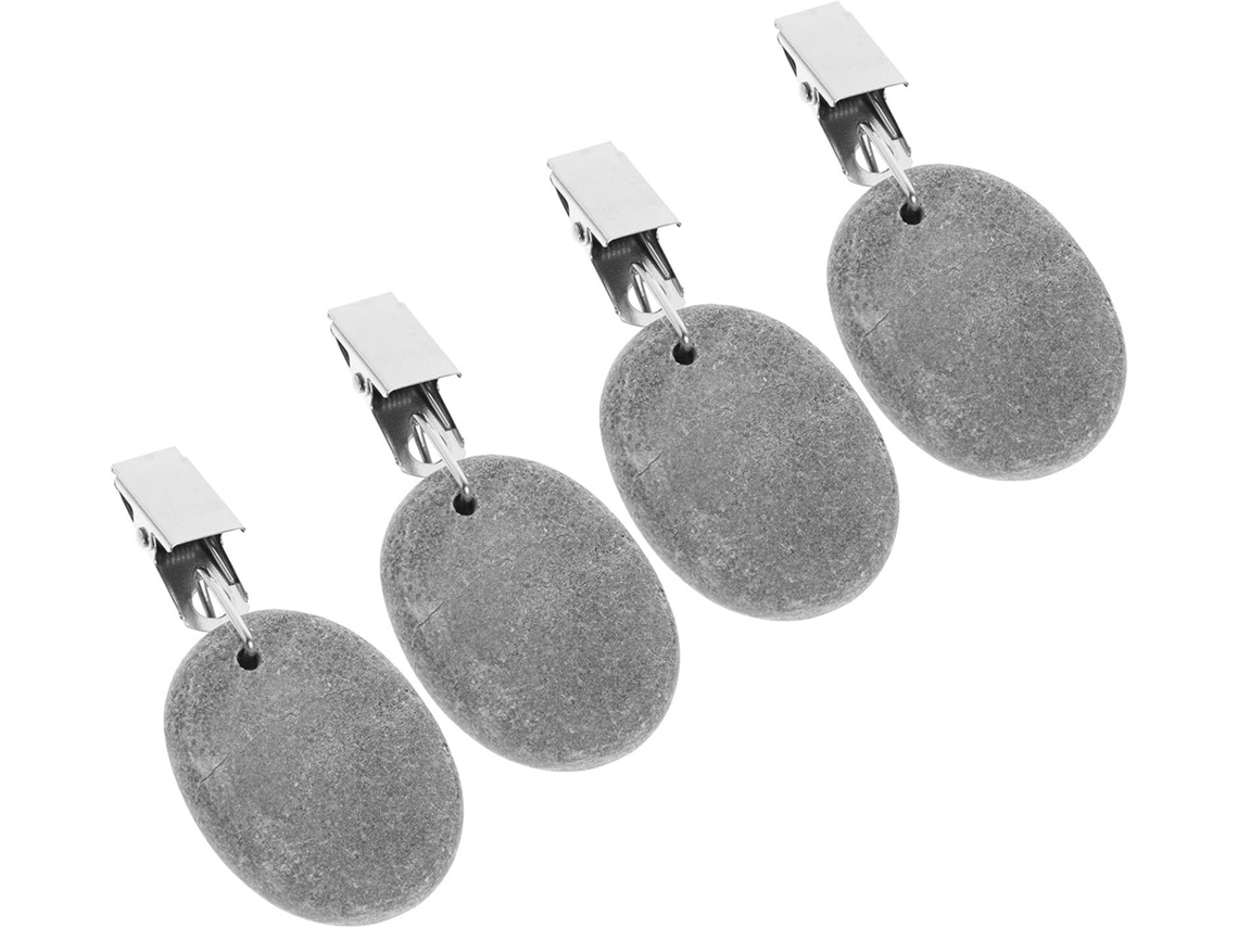 Inoomp Juego De 4 Pinzas Para Manteles De Piedra Y Hierro, Pesas Antideslizantes Para Manteles, Ideales Para Asegurar Y