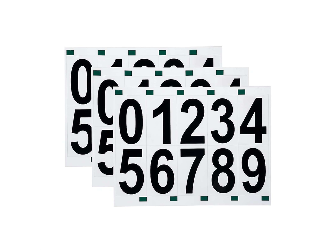 Pegatina digital reflectante invisible para matrícula negra de coche, 50 x 28,9 mm, 3 unidades