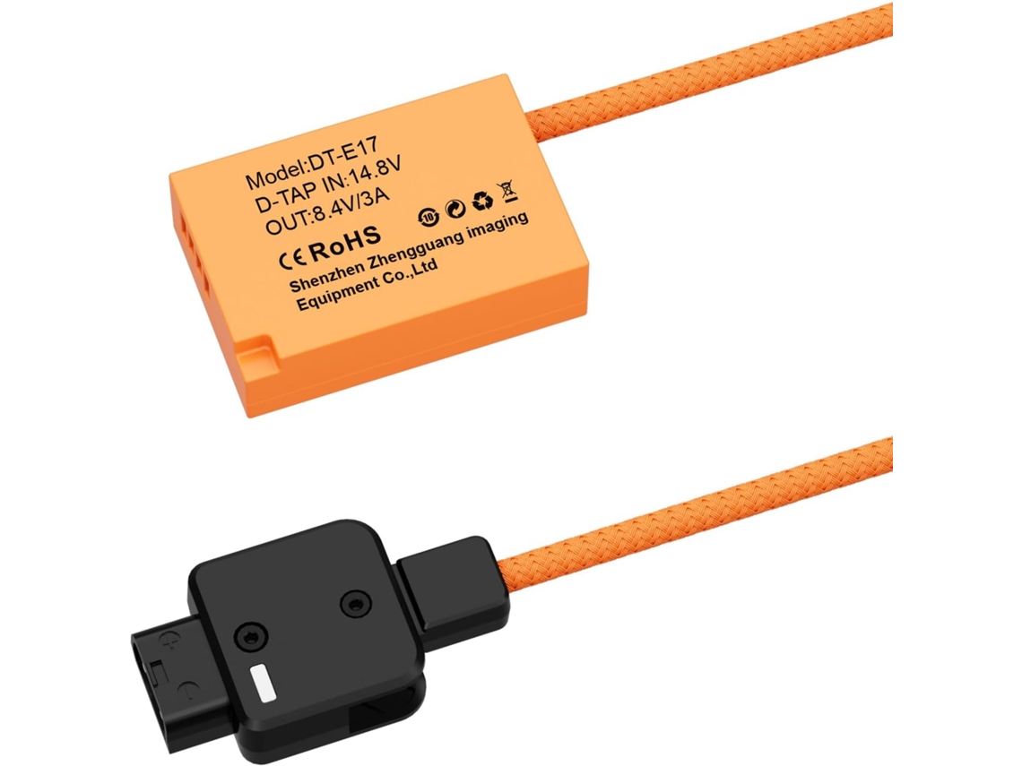 Batería Ficticia Lpe17 Con Conectores D-tap, Cable De Alimentación Para Grabación De Vídeo Rp