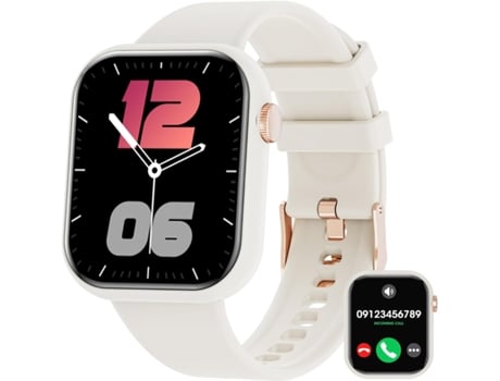VEANXIN Reloj Inteligente Rastreadores De Ejercicios Con Pantalla De 1,83 Pulgadas - Blanco