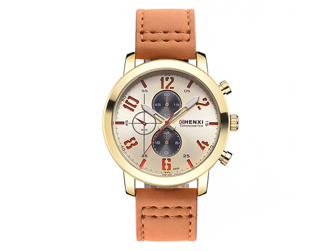 Reloj Hombre De Acero Inoxidable Resistente Al Agua Cuarzo Moda Pulsera Redondo