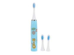 Cepillo De Dientes Eléctrico Automático Sónico Para Niños Con 3 Cabezales, Diseño De Ciervo Azul, De 6 A 12 Años.