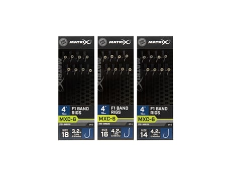 Juego de 8 bajos de línea sin anzuelo MATRIX MXC-6 F1 Band