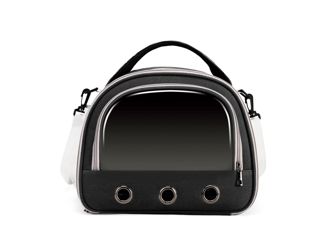 Bolsa De Viaje Para Pájaros Chrui Con Estructura Metálica Y Asa (negro)