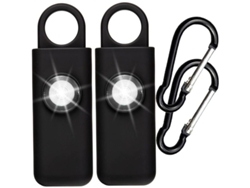 Alarma De Seguridad Personal Con Sirena Y Luz Estroboscópica Led - Portátil, Apta Para Controles De Seguridad Aeroportuaria (tsa), 2 Unidades