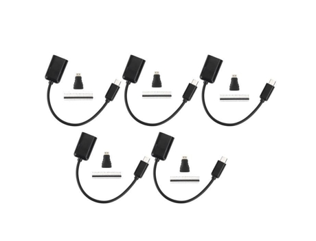 Adaptador HURRISE hembra a mini macho con cable micro USB a Otg y conector Gpio
