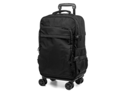 Maleta de cabina con ruedas, fabricada en material ligero, resistente e impermeable. 4 ruedas dobles extraíbles con giro de 360°.