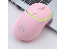 Ratón inalámbrico con luces deslumbrantes, 2.4 G, silencioso, con receptor USB, portátil, para ordenadores de sobremesa y portátiles.