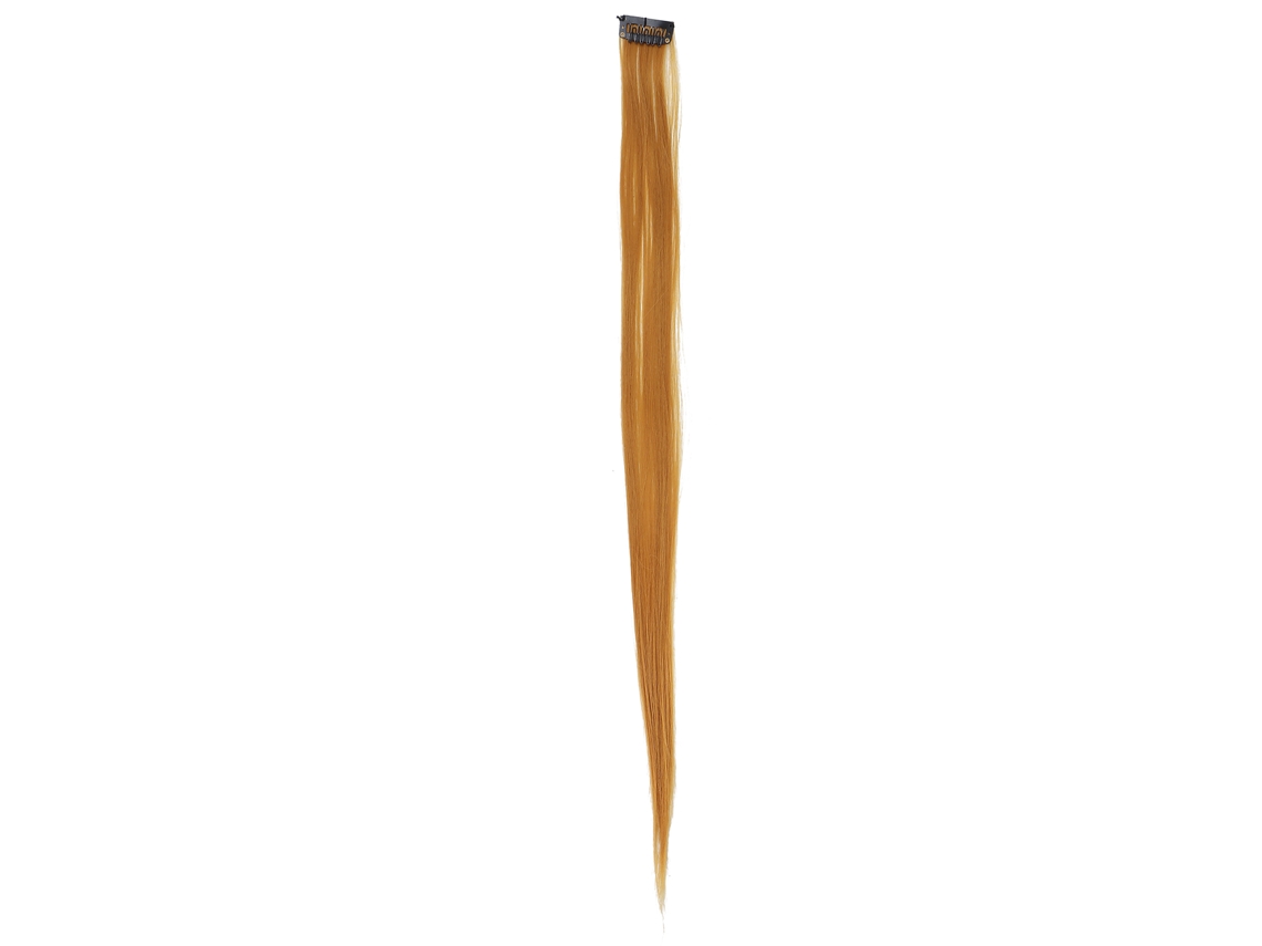 Extensiones De Cabello Liso Con Clip Para Cosplay En Color Dorado - 55 Cm De Largo