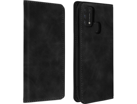 Funda Samsung Galaxy M21/M31/M30S AVIZAR Cartera Vintage Negro