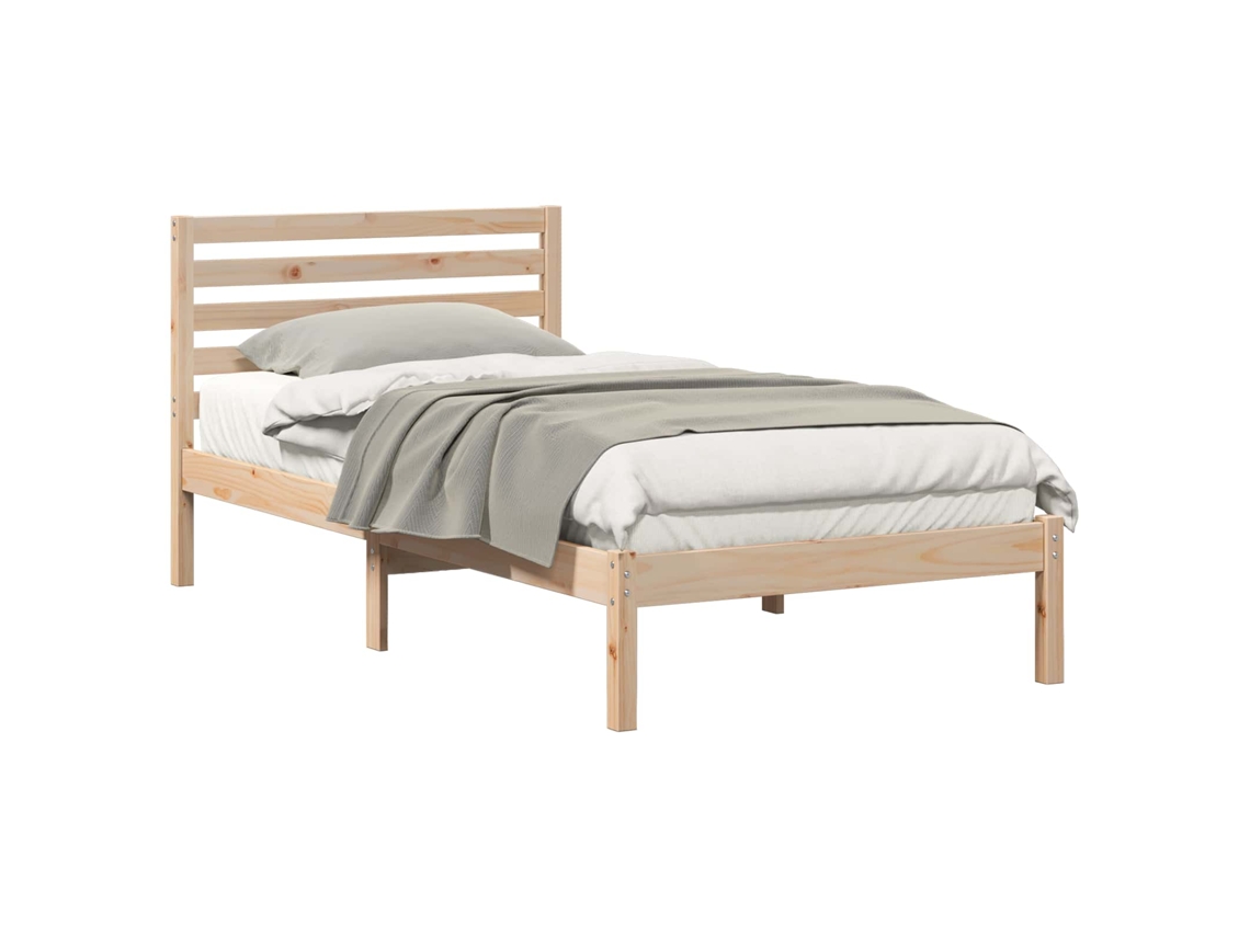 Maison Exclusive - Estructura De Cama Marrón 100 X 200 Cm Madera De Pino Macizo