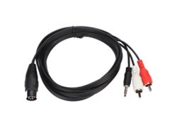 Cable Din De 8 Pines A 3,5 Mm, Adaptador De Audio Grande De 2 Rca Macho A Macho De 1,8 M Para Amplificador, Receptor Y Subwoofer