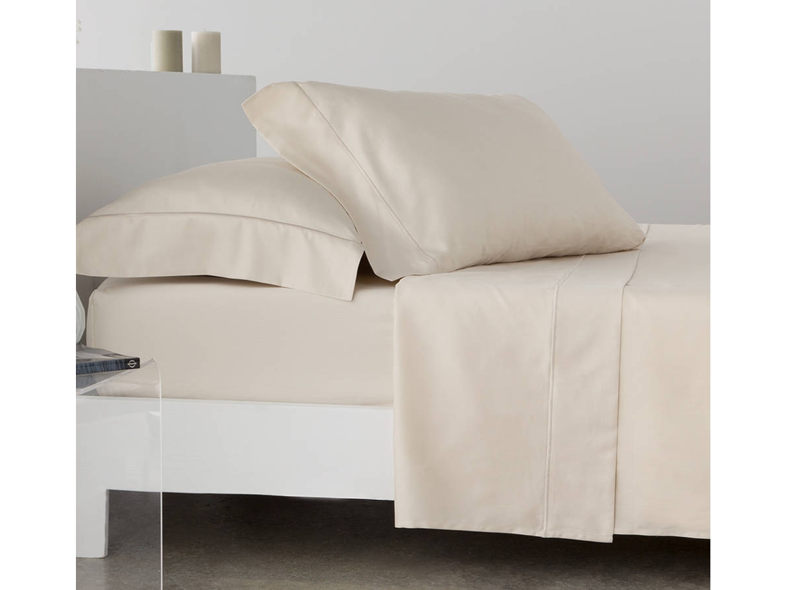 Juego de Sábanas COTTON ARTEAN (Beige - Cama de 200 cm - Bambú)