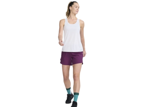 Camiseta sin Mangas de Mujer para Fitness 2XU Aero Singlet Blanco (S)