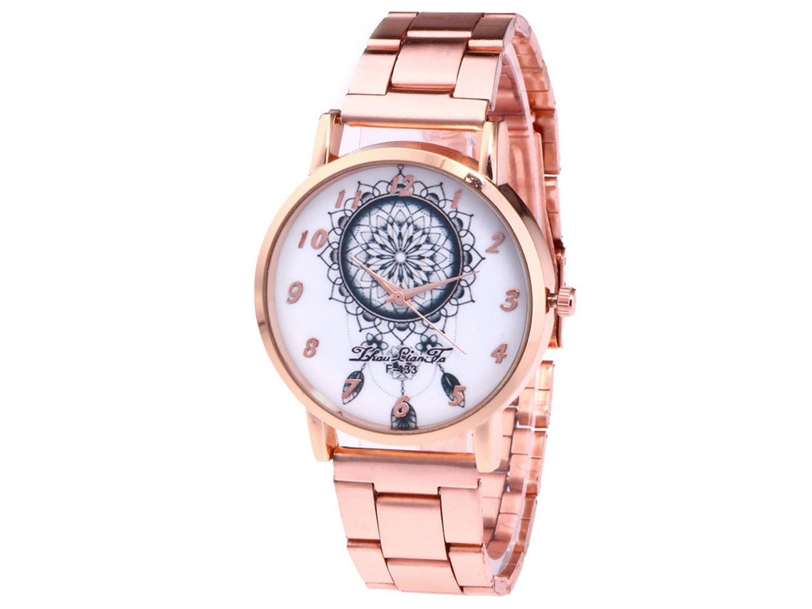 Reloj De Pulsera De Cuarzo Para Hombre Y Mujer Con Calendario Y Correa De Metal Fashionable