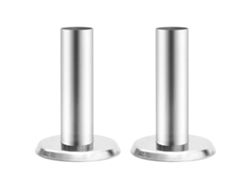 Conjunto 2 Soporte Para Escalera De Piscina VIDAXL Plateado Acero inoxidable
