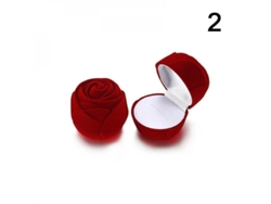Caja De Joyería De Terciopelo Para Anillos Colgantes Pulseras Regalo Estilo Elegante Y Simple 2