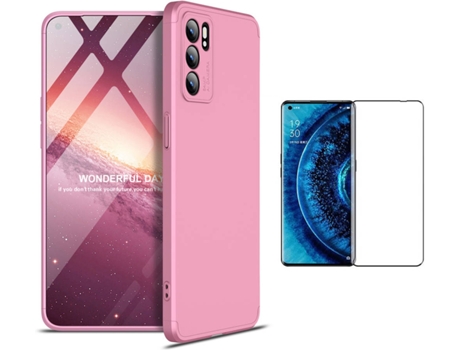 Carcasa + Protector Oppo Reno6 Slim Armor 360º Rosa BD-GK