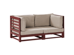 Sofá 2 Plazas BELIANI Trani (Rojo - 75 x 150 x 72 cm)
