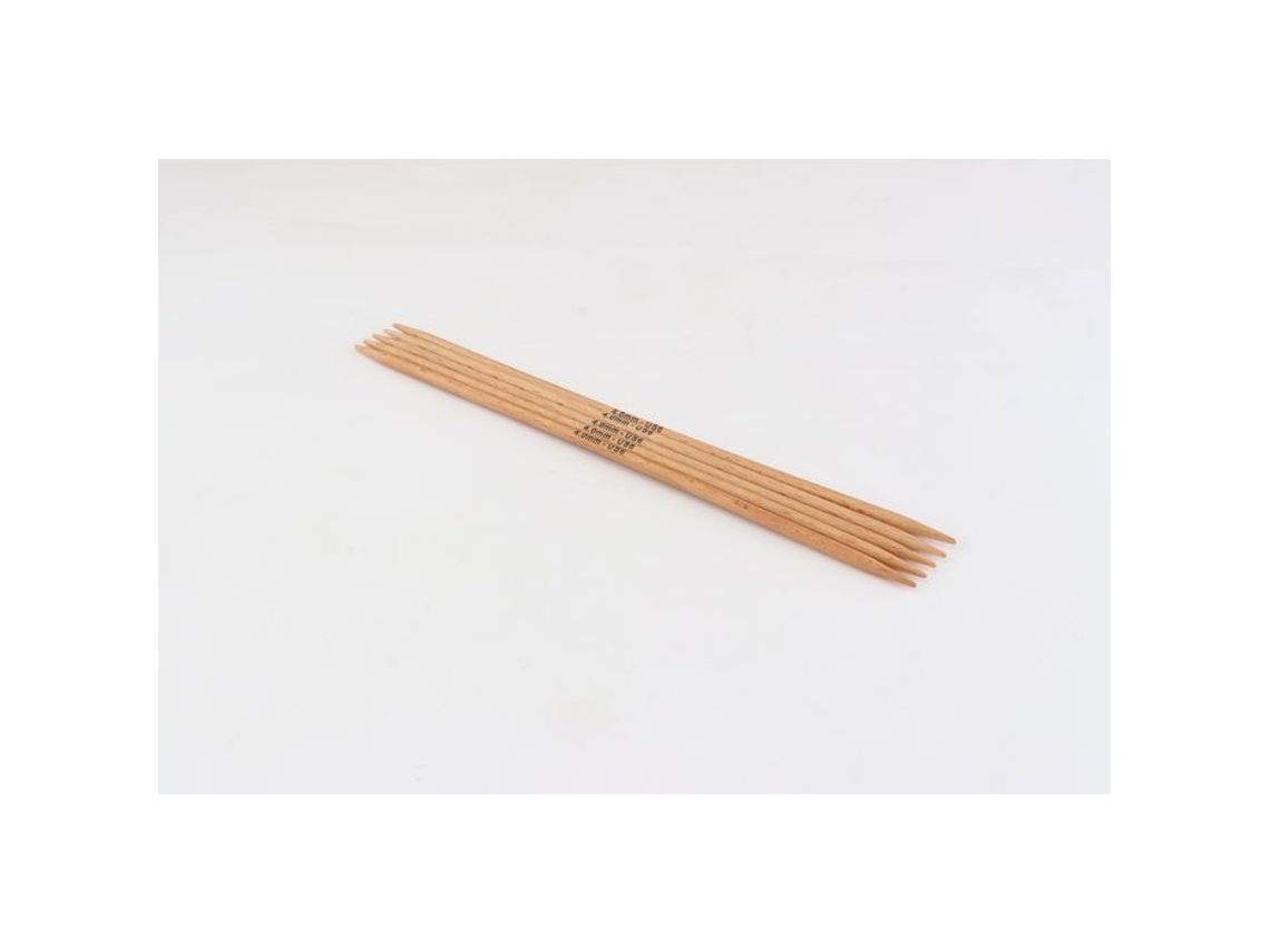 Agujas de doble punta Basix de 20 cm y 4 mm para tejer a mano