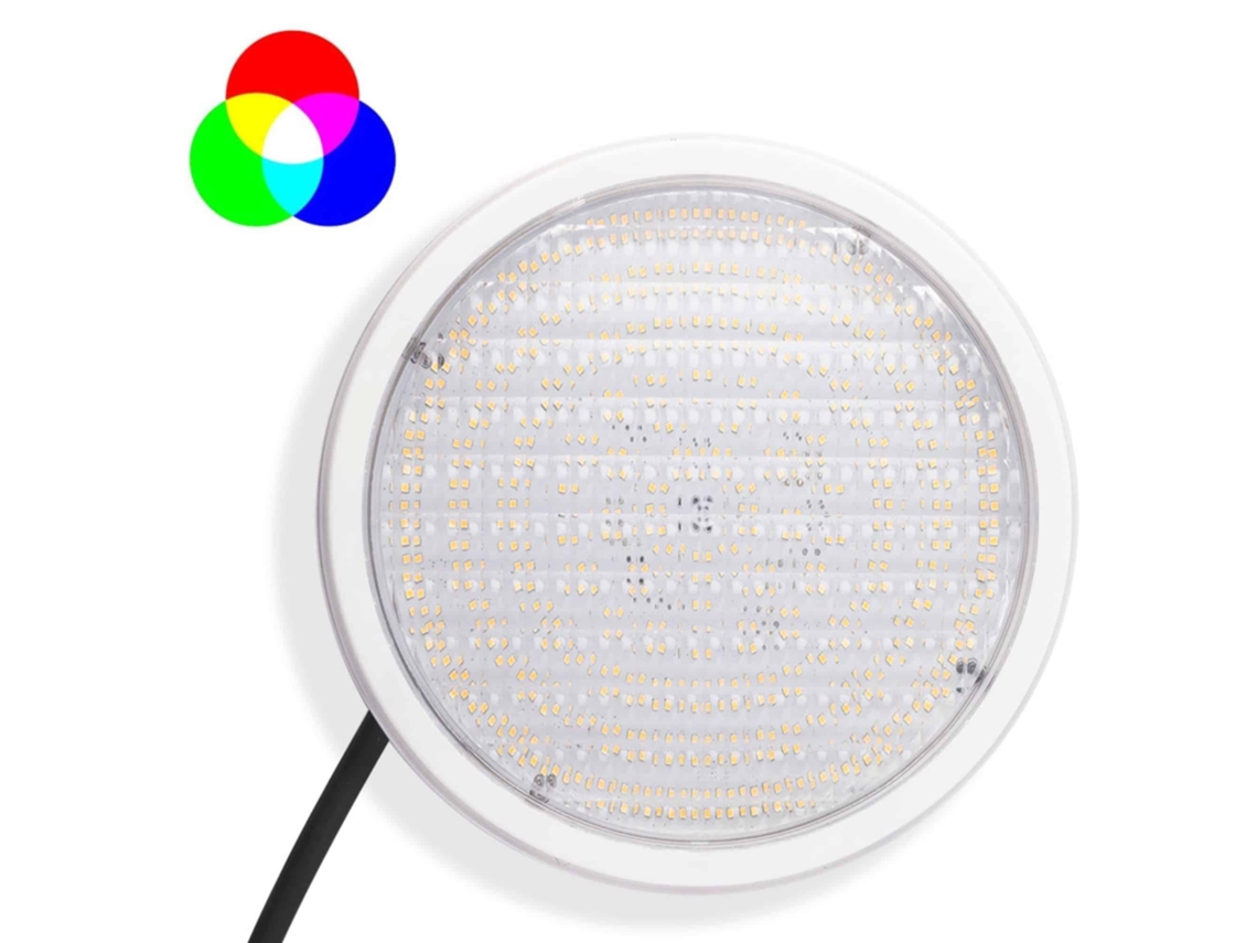 Bombilla Par56 RGB extraplana de 12 V CA y 17 W IP68 Lumina