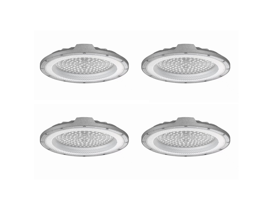 Pack 4x Campana LED UFO DOB 200W 6000K IP65 PF 0,95 6KV JANDEI