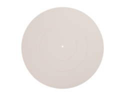 Paño De Goma Antideslizante Y Antiestático Para Tocadiscos Universales, 30 Cm, Color Beige.