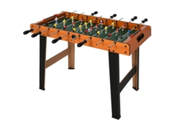 Mesa De Futbolín Con Varillas De Acero Inoxidable, 84,5 X 40 X 61,2 Cm, Negra.