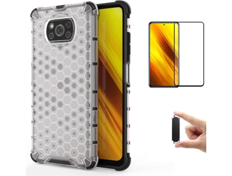 Kit Carcasa, Protector y Soporte Xiaomi Poco X3 Pro Full Cover Rumble