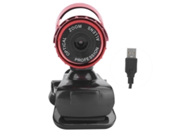 Cámara Web Hxsj Lg68 Con Micrófono Absorbente De Sonido, Cámara Usb Hd Para Enseñanza, Conferencias, Streaming En Vivo, Color Rojo