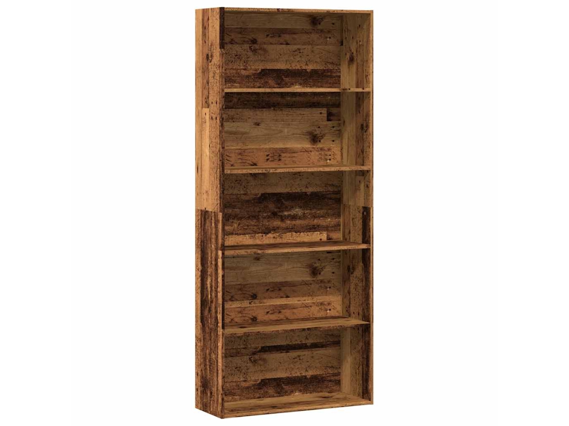 Estantería derivada de madera vieja MAISON EXCLUSIVE 80x30x189 cm
