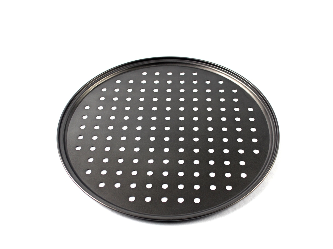 Placa Para Pizza Perforada Antiadherente Con Fondo Firme Y Ventilación 26cm