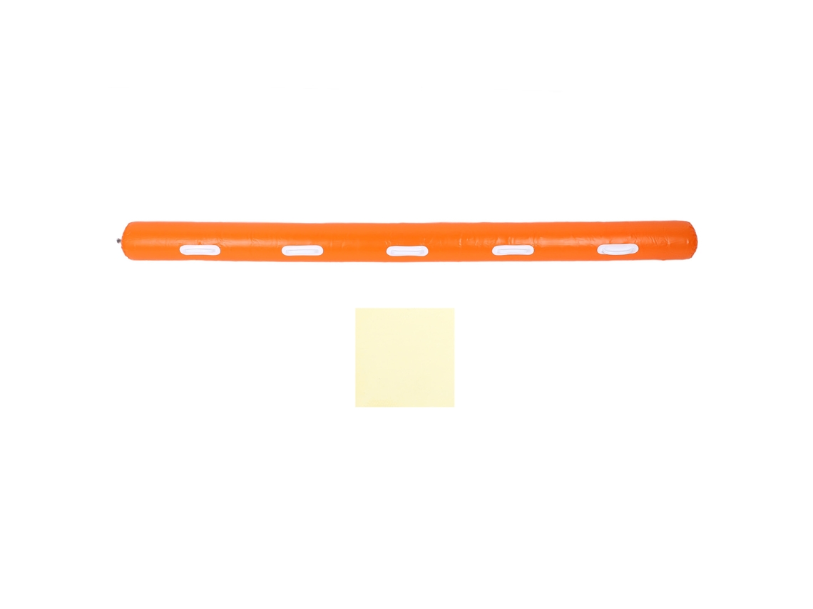 Flotador Inflable De 230 Cm Para Piscina, De Pvc, Color Naranja, Ideal Para La Playa Y Fiestas.