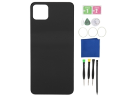 Tampa Traseira Vidro Para Google Pixel 4 Xl Preta Com Adesivo Pré-cortado E Kit De Ferramentas De Reparo