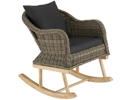 Mecedora de ratán Rovigo 150kg TECTAKE 85 x 57.5 x 73 cm