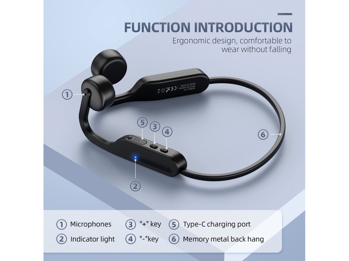 Auriculares Conducción ósea Bluetooth 5