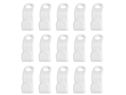 100 Ganchos De Plástico Blancos En Forma De S De 5,5 X 2 Cm Para Organizar La Ropa.