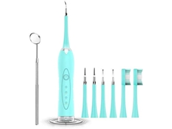 RELAVAEV Removedor De Tártaro Para Dentes, Kit De Limpeza Elétrico Com 6 Cabeças Substituíveis E 3 Modos Ajustáveis, Seguro Para Adultos E Crianças