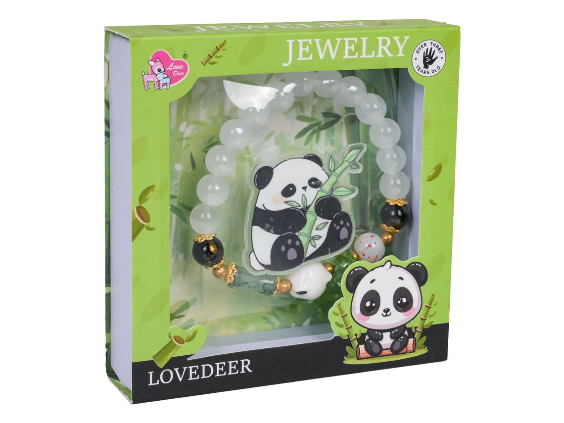 Conjunto de joyería de pulsera de panda blanco B.active