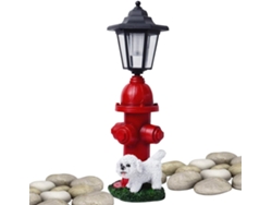 Boca De Incendios Artificial Adorno Solar, Estatua Decorativa, Escultura Artística Iluminada Para Exteriores,