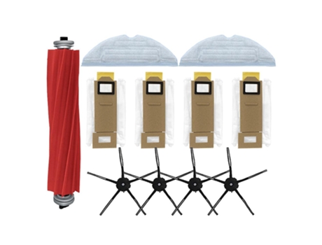 11pcs escova lateral mop pano para xiaomi roborock s7 t7s t7plus saco de pó