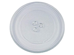 Plato Giratorio Universal De Vidrio Para Microondas De 24,5 Cm Con 3 Soportes, Resistente Al Calor.