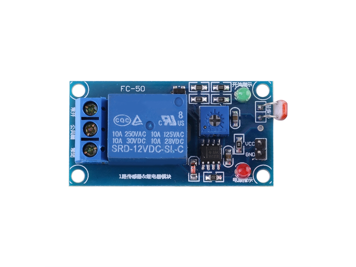 2026as-módulo De Relé Con Sensor De Luz Ldr Photoresistor Interruptor Controlador Estable 12v