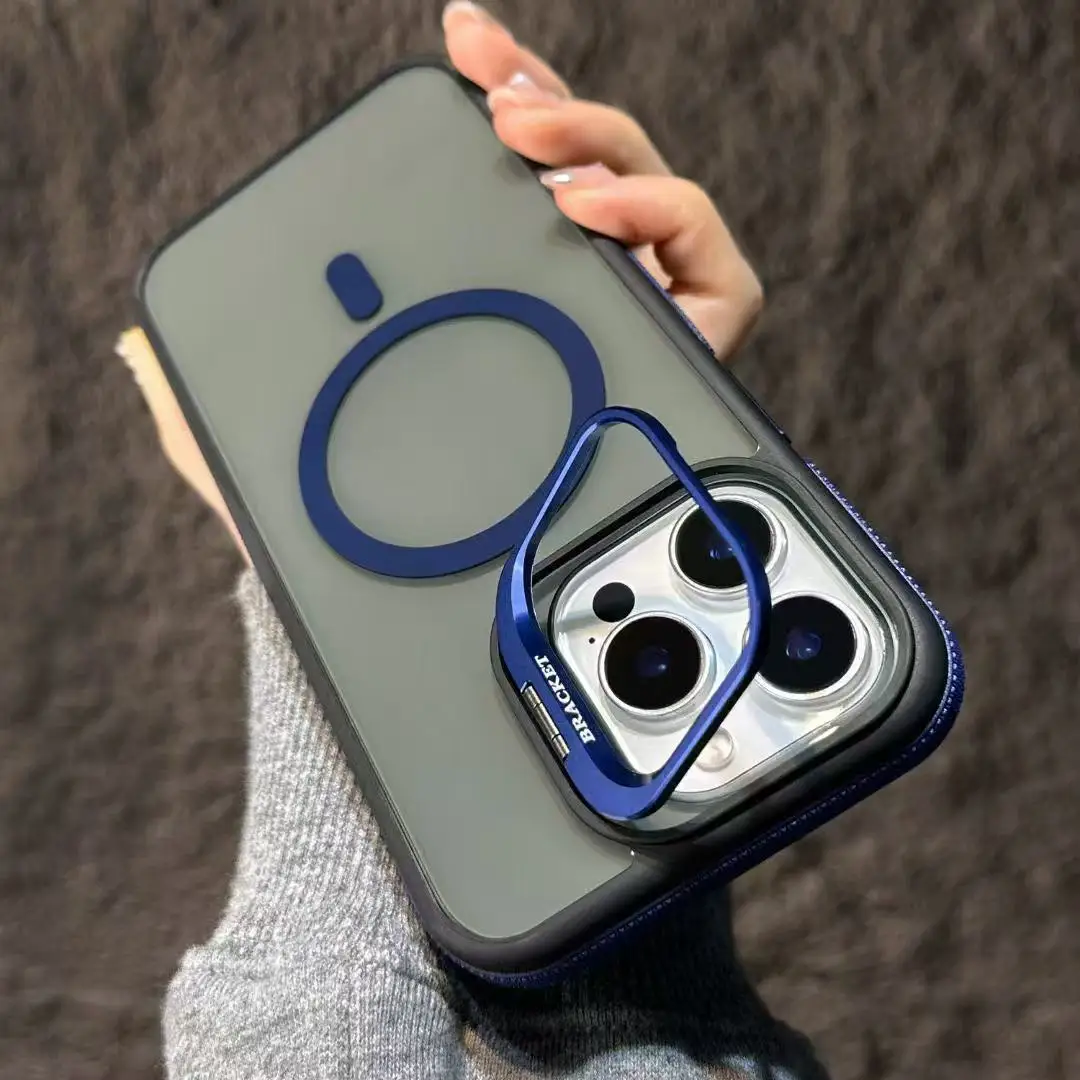 (iphone 11 Pro Max, Azul) Funda Magnética A Prueba De Golpes Para Iphone Con Soporte Y Cubierta Trasera Protectora.
