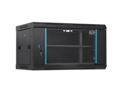 Gabinete de red de pared de 6U con puerta de vidrio y cerradura Tekmaquinas