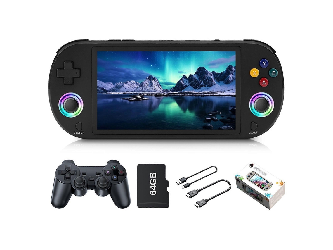 Consola De Juegos Portátil Ampown M22 64g, Retro, Hd, Pantalla De 5 Pulgadas, Dispositivo De Juego Portátil Con 2 Controladores