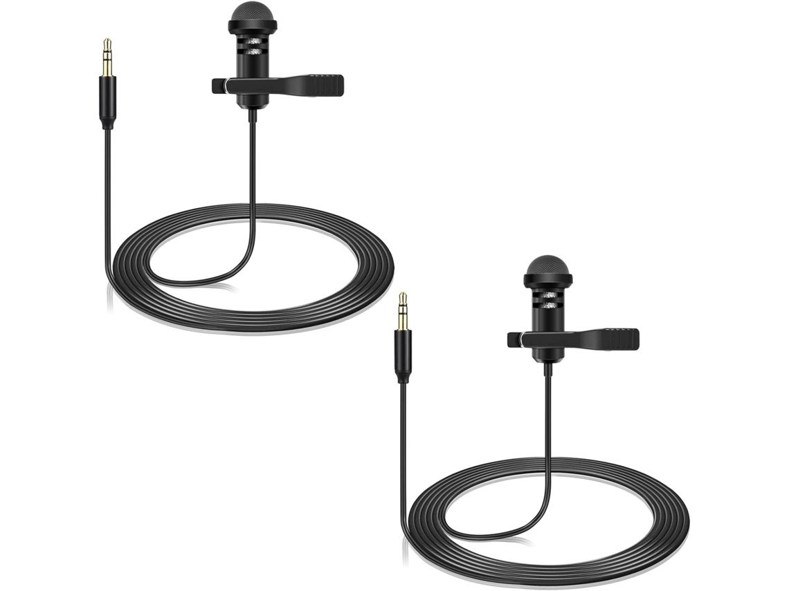 Micrófonos de solapa, paquete de 2, para DJI Mic 2 y transmisores Rode Wireless Pro/Wireless Go 2/II Hexinyigjly