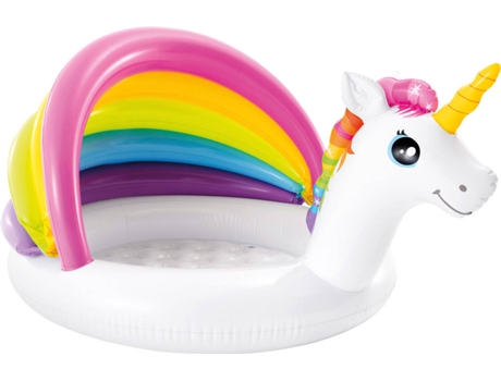 Piscina Hinchable INTEX Unicornio para Bebés (45 L - Vinilo - 102x127x69 cm)