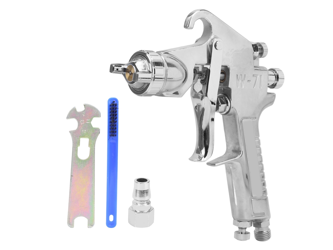 Pistola De Pintura Neumática W-71 De 1,8 Mm Con Boquilla Antidesgaste Y Ajuste De 360° - Herramienta De Pintura